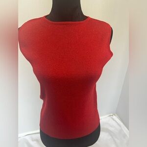 Joseph A Vibrant Red Vintage Knit Top